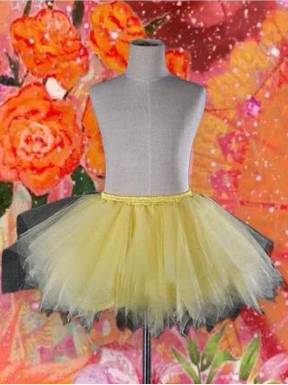 Girls Yellow Tulle Tutu Skirt - Kids Bottoms